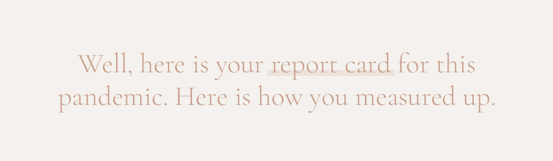 here is your report card text